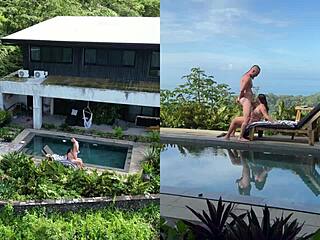 hey look at this real outdoor public sex with multiple angles and facial cumshot