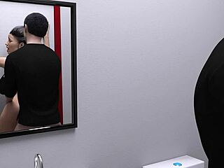 I love getting my tight ass fucked hard by a monster cock in the bathroom