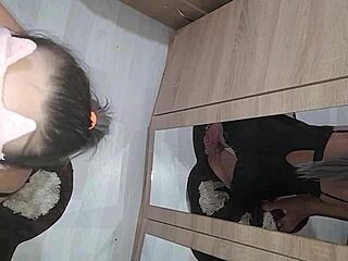 amateur latina gets shaved pussy fucked at hotel by stranger while cuckold films cumshot on natural tits