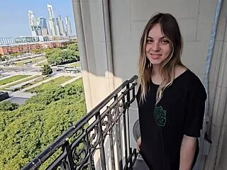 taking a walk through buenos aires with my young 18+ wife anal orgasm cum facial