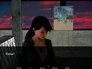 brunette milf teases with big tits in erotic homemade game