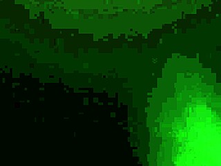 the hairy beaver starts to release a warm stream outdoors