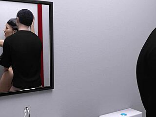 I love getting my tight ass fucked hard by a monster cock in the bathroom