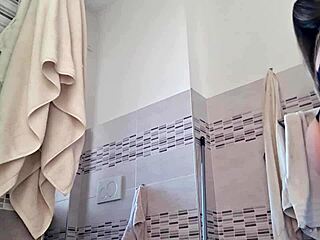 latina beauty cleans house in sexy panties while touching herself 😉🧹