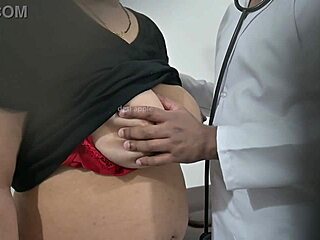 Intriguing Telugu doctor examines sexy patient's boobs in hospital setting