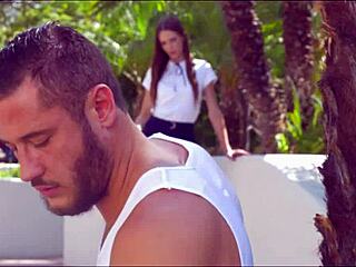 uh, cute alexa nova's fantasy comes true with big cock pounding her tight pussy hard