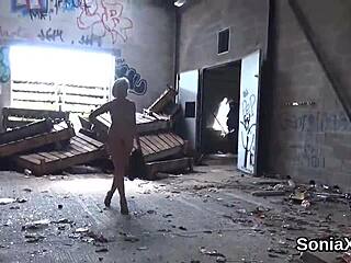 Unfaithful ENGLISH Mature LADY SONIA Boldly SHOWCASES Her MONSTER TITS in Juicy Display