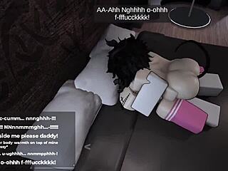 This adorable gamer girl in Roblox works hard to satisfy every desire