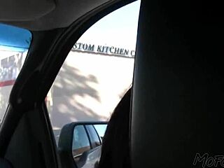 Real amateur homemade sex video contrasts intense blowjob with rough anal pounding for waitress