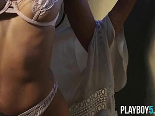 Oh My God! Two Petite 18+ Brunette Babes Strip Naked Showing Off Small Tits And Tight Asses For Playboy!