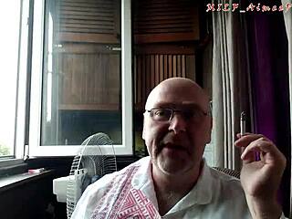 aimee hot milf spreads legs in official video with subtitles 😘