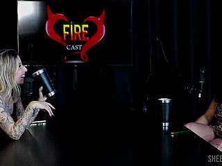 Compilation of Brunna Sweet in Fire Cast with Baby Fire - Part 1 on Sheer Red