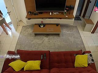 I got so naughty receiving the delivery guy and sucked his big cock until he came inside me!