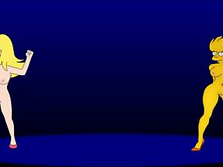 Rule 34 Lisa Simpson Tina Belcher Amy Wong Dancing!