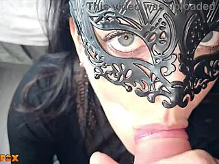 Amateur Milf Gets Covered In Huge Cum Load Swallowing Every Drop During Intense Cum Play Session