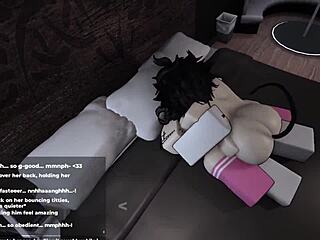 This adorable gamer girl in Roblox works hard to satisfy every desire