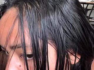 Amateur Couple Delivers Passionate Blowjob To Massive Black Cock With Nysdel