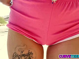 Hippie Girl Indica Flower Shows Off Curves in Kitchen Photoshoot