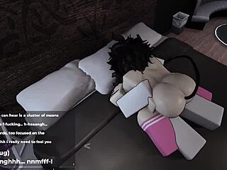 This adorable gamer girl in Roblox works hard to satisfy every desire