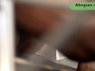 Fucked Handsome Guy On The Stairs With Shaved Wet Pussy Squirting On Huge Black Dick