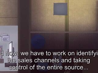 Wild ride explodes as busty secretary rides hard in office hentai action