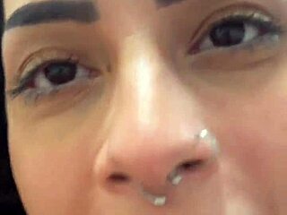 Petite brunette Latina gets roughly fucked in POV with deepthroat gagging and cowgirl riding