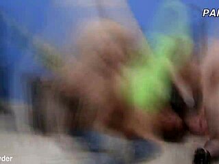 Blonde Lesbian Slut Gets Asshole Stuffed In Rough DAP Gangbang With Squirting And Cum Swallow