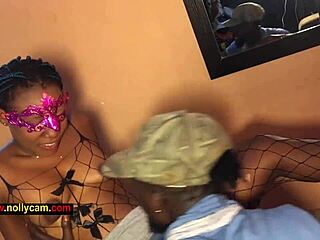 We met at my girlfriend's house yesterday and today she surprises me with wet pussy action