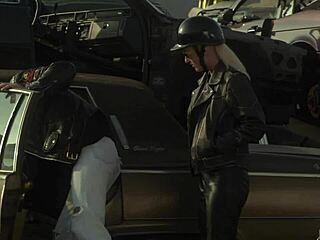 Crazy passionate sex at the car scrapyard with intense licking and riding