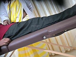 Hey that lucky guy scores a hot handjob from the doctor in the hospital