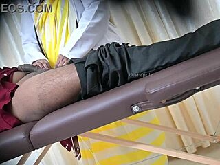 Hey that lucky guy scores a hot handjob from the doctor in the hospital