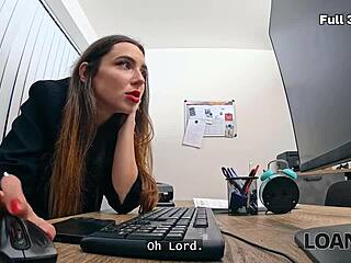 I slipped my finger in her mouth to keep our office cheating secret