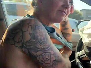 just a girl trying to adjust her sports bra in the gym parking lot before heading in