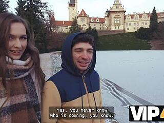 vip4k encounters innocent couple by lake and introduces girl to wild threesome with big cock sharing