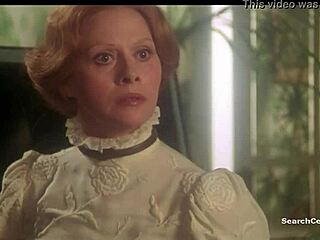 corinne clery and jehanne blaise in retro celebrity scene from histoire 1975 with topless moments.