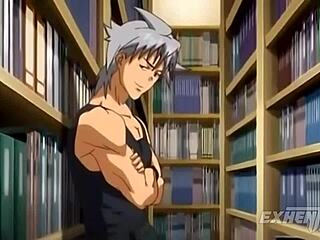 hey, what if this young anime student experiences his first intense creampie adventure?