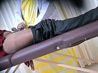 Hey that lucky guy scores a hot handjob from the doctor in the hospital