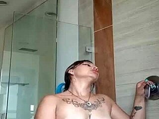 Danabarzagli - mientras estoy SOLITA me TOCO muy RICO con TATTOOED body and SMALL TITS gaping in SOLO masturbation.