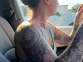 just a girl trying to adjust her sports bra in the gym parking lot before heading in