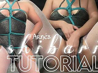 Alternative Latina Neighbor Teaches Shibari Harness Tutorial With Close-Up Masturbation In Lingerie