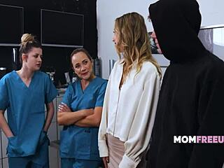 Some random guy just freeused this tall cute milf mom at the office without any hesitation