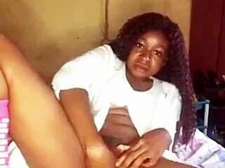 she fucks anything around with dripping wet tight pussy squirting