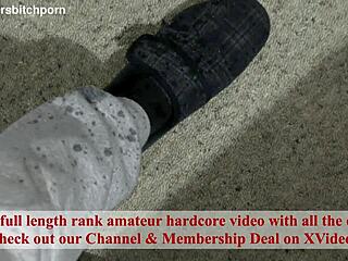 Trashy Tattooed Milf Tries to Piss in the Air Like a Man but Fails Hilariously in Piercing Blooper Accident