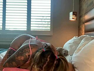 Whoa, check this extremely sloppy deepthroat with ball sucking action! 😲