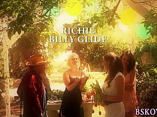 Oh man these teen babes are totally into licking shaved pussies together