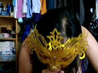 Check out this pregnant beauty Gloria giving Paco an unforgettable oral session in group fun