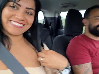 exhibiting the hairy pussy of the wife on the street at the beach and even in the market showing everything for everyone to see