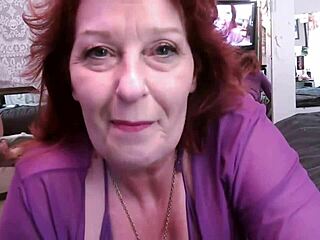 Dawnskye1962 Delivers Custom Joi In Sheer Purple Outfit With Big Natural Tits Tease