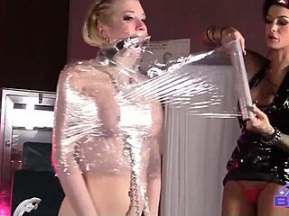 hey check out blonde slut nicki blue getting dominated by angelina valentine with intense dildo play