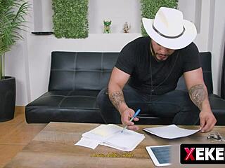 watch the price a young peruvian girl pays for free rent with wild orgasms!